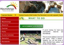 Mpumalanga Tourism Website